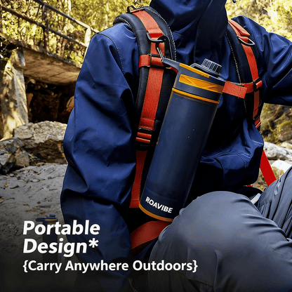 ROAVIBE Outdoor Portable Water Filter Bottle | 0.01 Micron Filtration